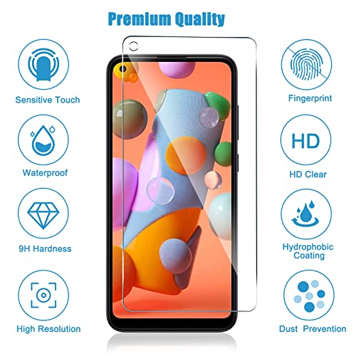 Ottarscreen Galaxy A11 Screen Protector【3+3 Pack】 With Camera Lens Protector (Hd Ultra Transparent) Anti-Scratch, Bubble-Free, 9H Hardness Glass For Samsung #TOP1