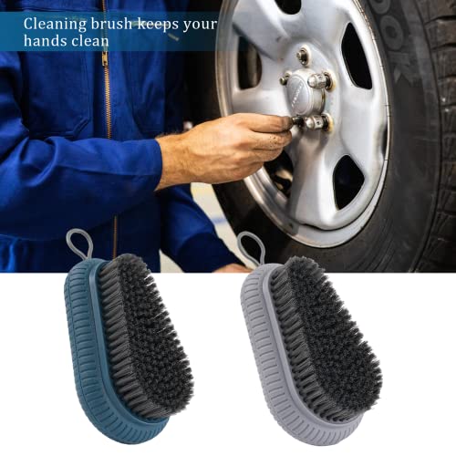 2 Pcs Nail Scrub Brush Durable Stiff Bristles Heavy Duty Large Nail Brush Fingernail Brush Nail Brush For Cleaning Fingernails Hand And Nail Cleaning Brush For Gardener Mechanics #TOP3