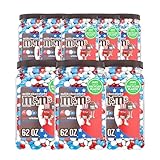 M&M Patriotic Red, White & Blue & Milk Chocolate Candy Tub – 2.79 lbs - 4th July Independence Day Special - Colorful Delicious Sweets for Pantry, Birthdays, Pool Parties & 4th of July