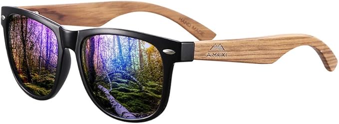 title=AMEXI Occhiali Da Sole Polarizzate per Uomo e Donna, Occhiali con Astine in