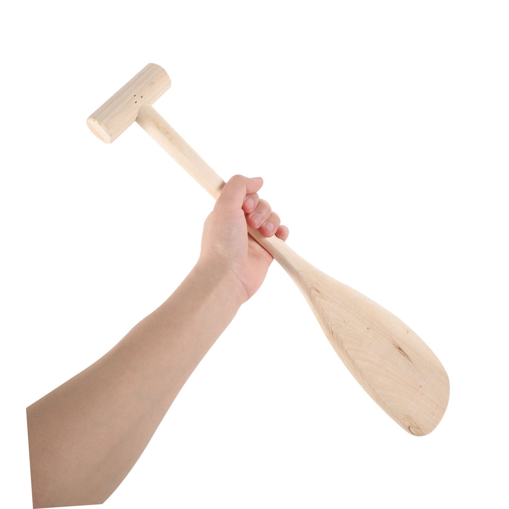 Garneck Wood Paddle for Canoes and Rafts Decorative Oar Ergonomic Design for Comfortable Grip for Water Activities Durable and Stable for Adults