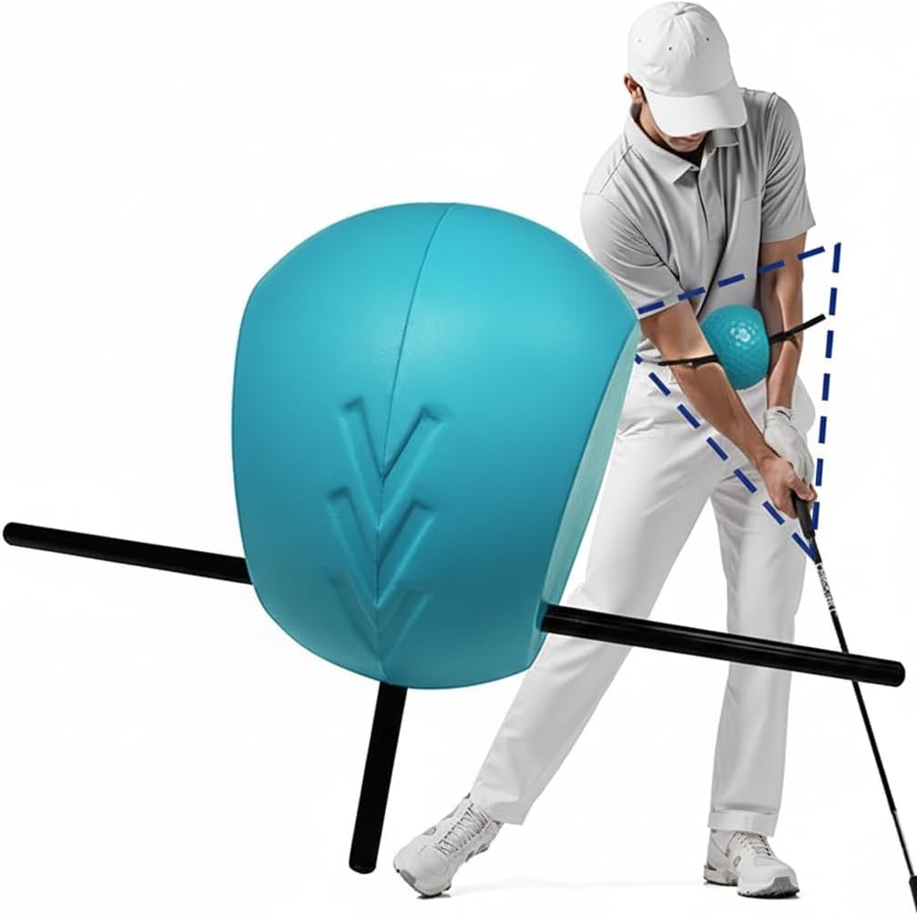 LOFIN Connector Golf Training Aid – Golf Swing Posture Corrector for Arm Alignment & Swing Tempo, Durable Golf Training Tool for Improving Rhythm, Flexibility, and Muscle Memory