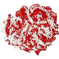 Absperrkette Kunststoffkette, Kunststoff Kette Absperrung, Kunststoffkette Warnkette, 8m Absperrkette Warnkette Plastikkette Rot Weiß Plastikkette Zweifarbig Sicherheitskette (1PC x 8m)