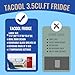 TACOOL 3.5 Cu.ft Refrigerator with Freezer Double Door Red Fridge Adjustable Glass Shelves, Plastic Crisper,7 Level Temperature Control Fridge for Dorm, Office, Apartment