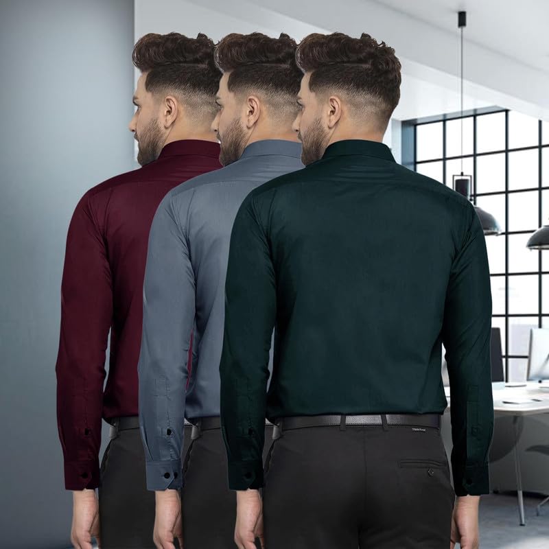Image of Pinkmint Men Shirt, Cotton Blend, Regular Fit
