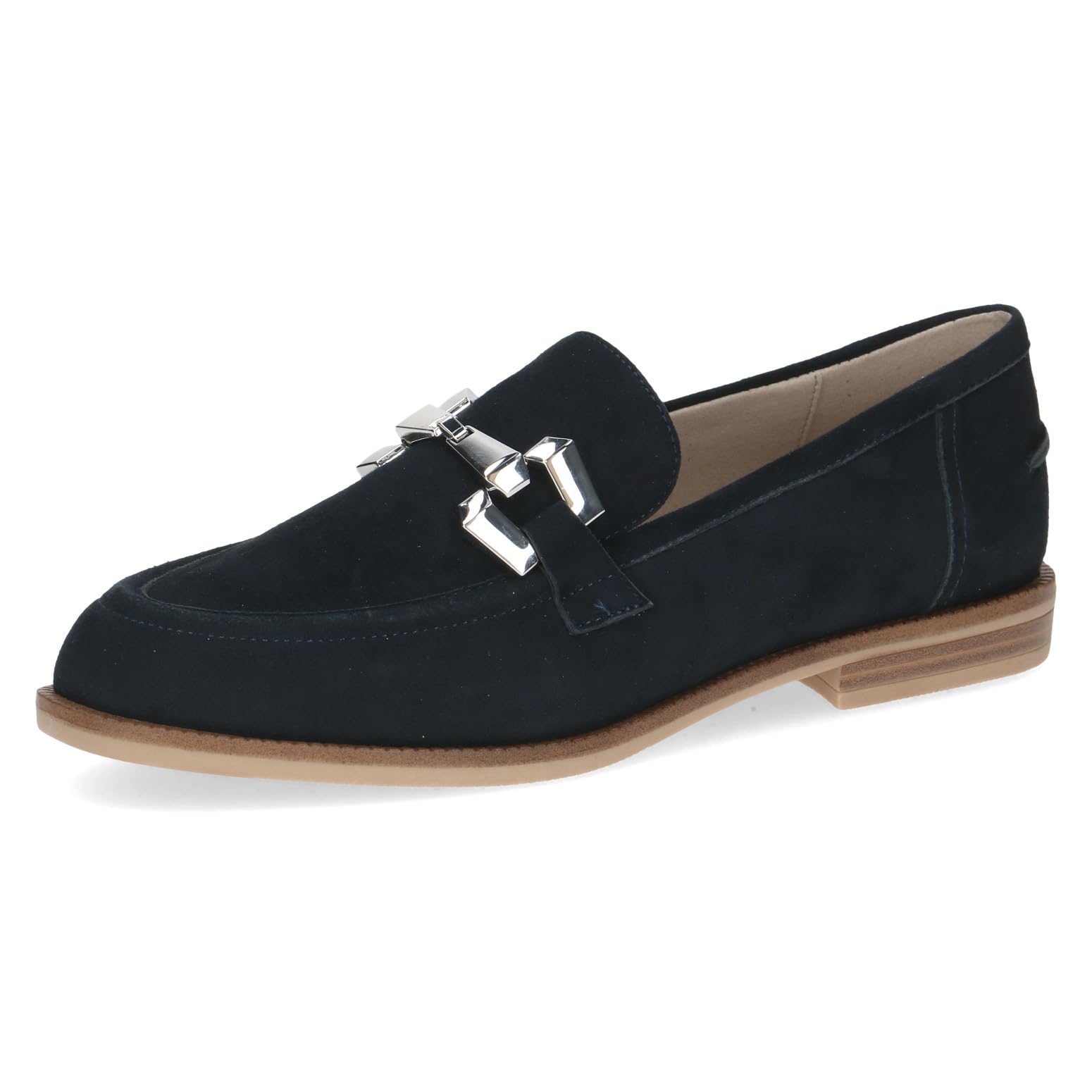 CAPRICE Women’s Leather Slip-ons, Blue (Ocean Suede), 6.5 UK