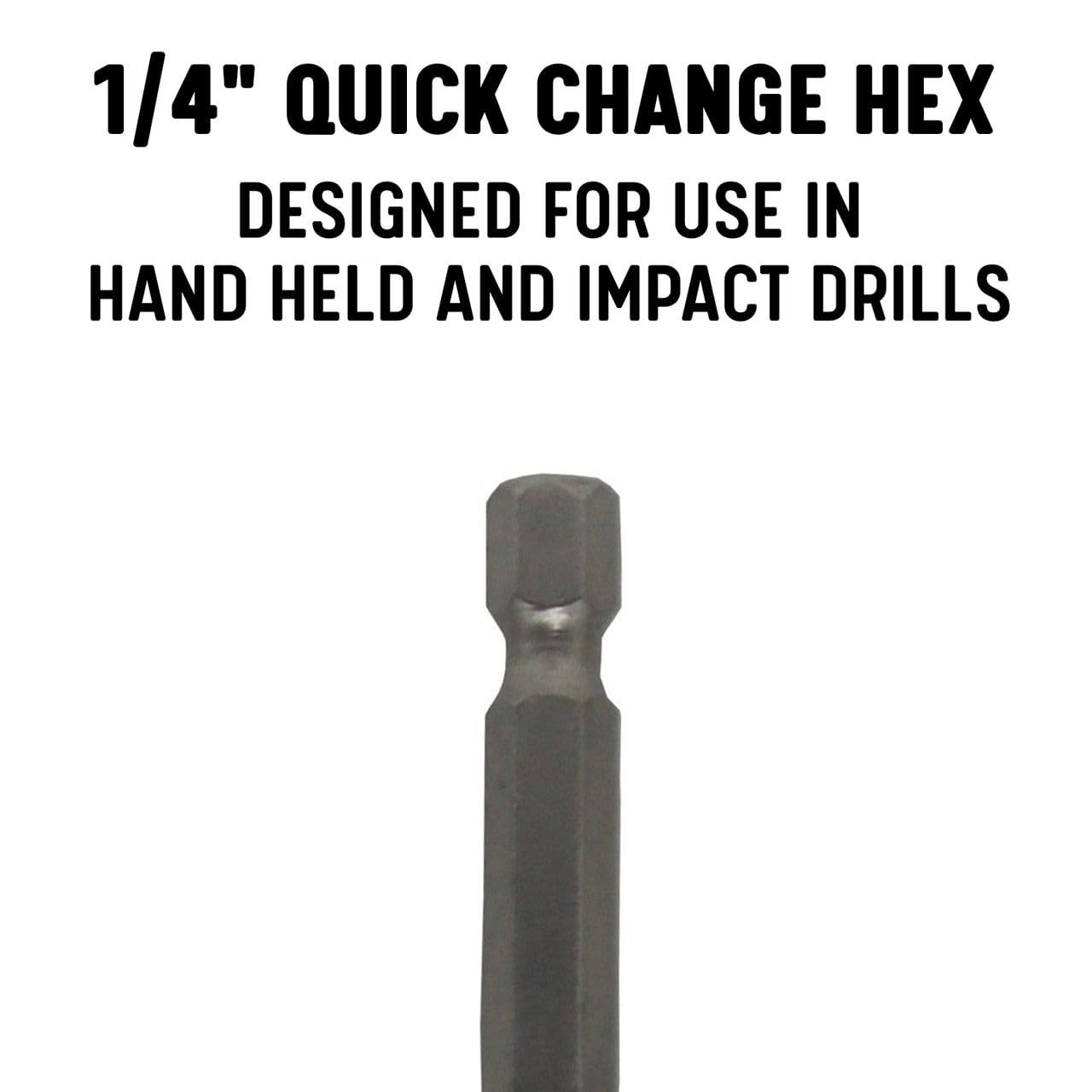 Broca América DMS Pala Bit (3/8 " – 1 – 1/2") de acero al carbono Acabado Pulido, remo Bit para Madera