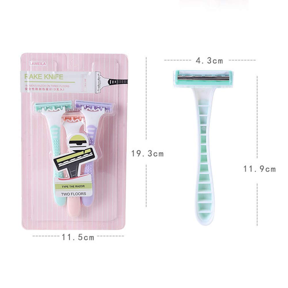 Epilatore di rasoio di capelli con lama in acciaio inossidabile per rasatura, epilazione per adulti e donne, colore B