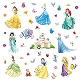 Wall Stickers for Kids, Cartoon Character Stickers for Children Room, DIY Removable Stickers for Baby Kids Nursery Girls Bedroom Living Room Playroom Wall Decoration by HeyAlpha (Princess)