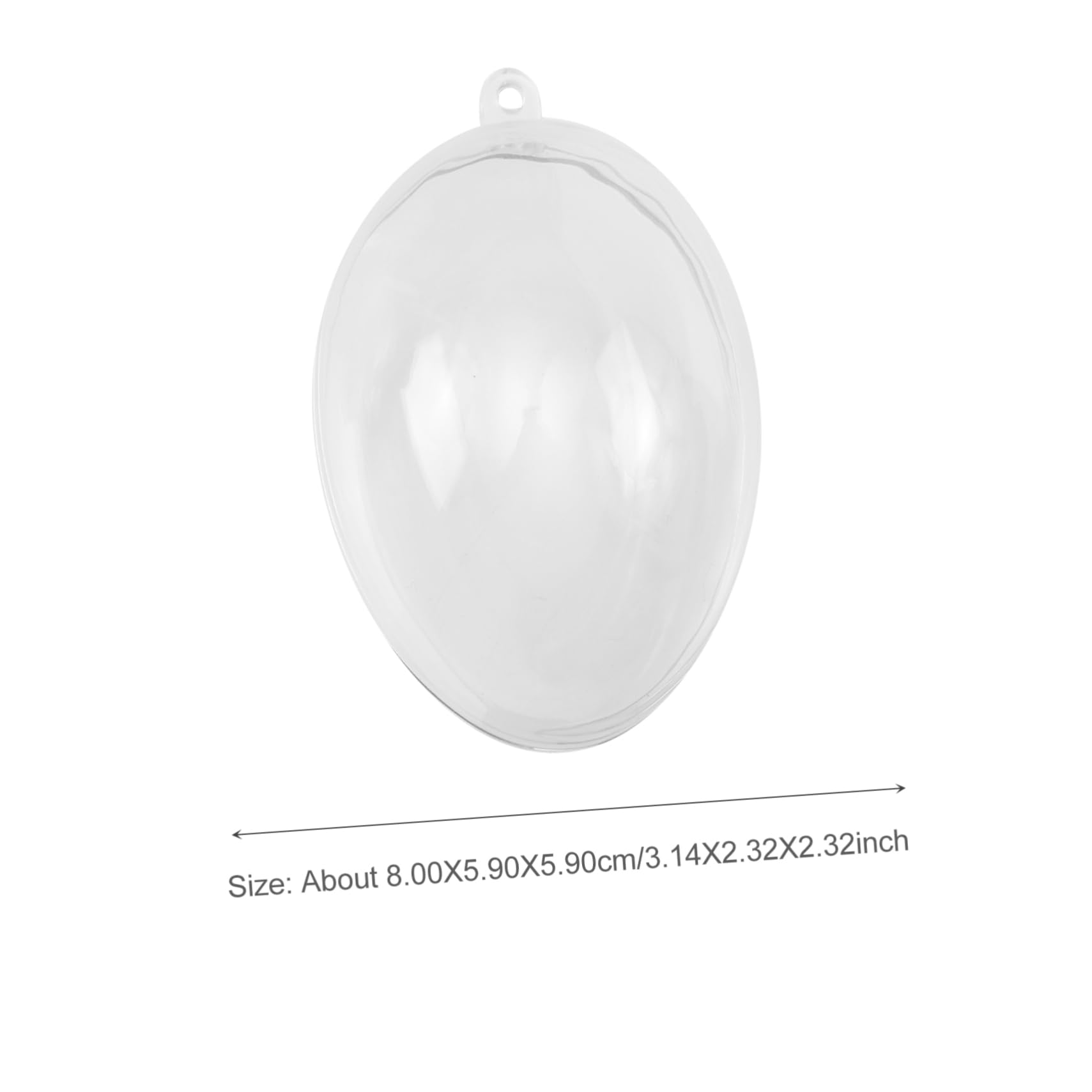 ABOOFAN Scatola per Uova di Pasqua in Plastica Trasparente 12 Pezzi Decorazioni Sospese e Cordino per Arredamento Casa e Feste