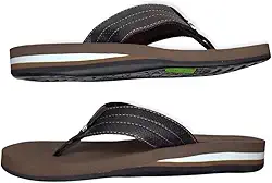 Chinelo DuRio Ipanema Balance Premium Couro Esporao Fascite
