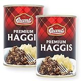 Grants Premium Haggis 2er Set (2x392g) | Herzhafte Fleischzubereitung aus Rind- und Schaffleisch mit Haferflocken – Doppelpack zusammengestellt durch Pikaflor