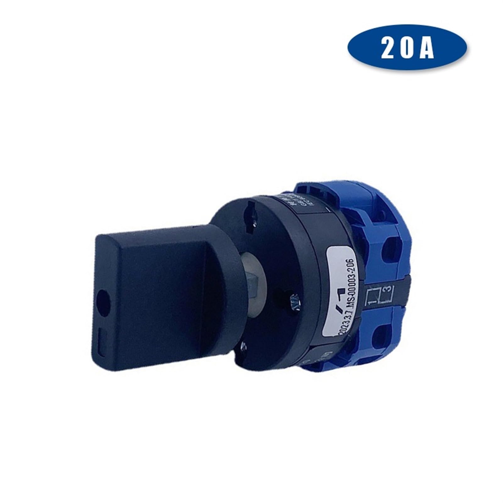 Kein Panel YMW26-20/1 Elektrischer Umschalter mit Drehnockensteuerung, Dual Power, drei Positionen, ein Abschnitt, Splitterkontakt, 1 Stück