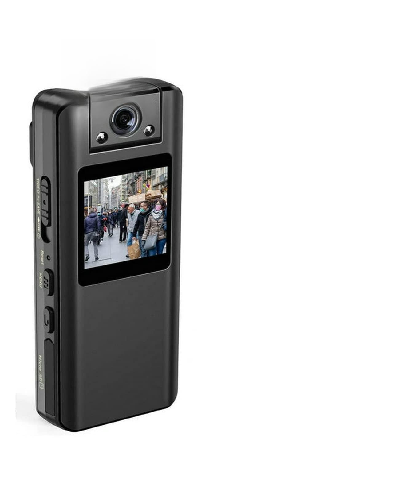A22 1080P Full HD Night Vision Mini kamera na ciało z ekranem LCD Mała kamera Bike Police Cam Sports DV(With 64GB TF Card)