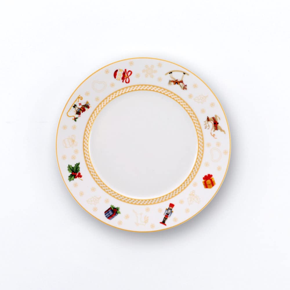 Set 6 Piatti Pane 17CM Xmas Porcellana