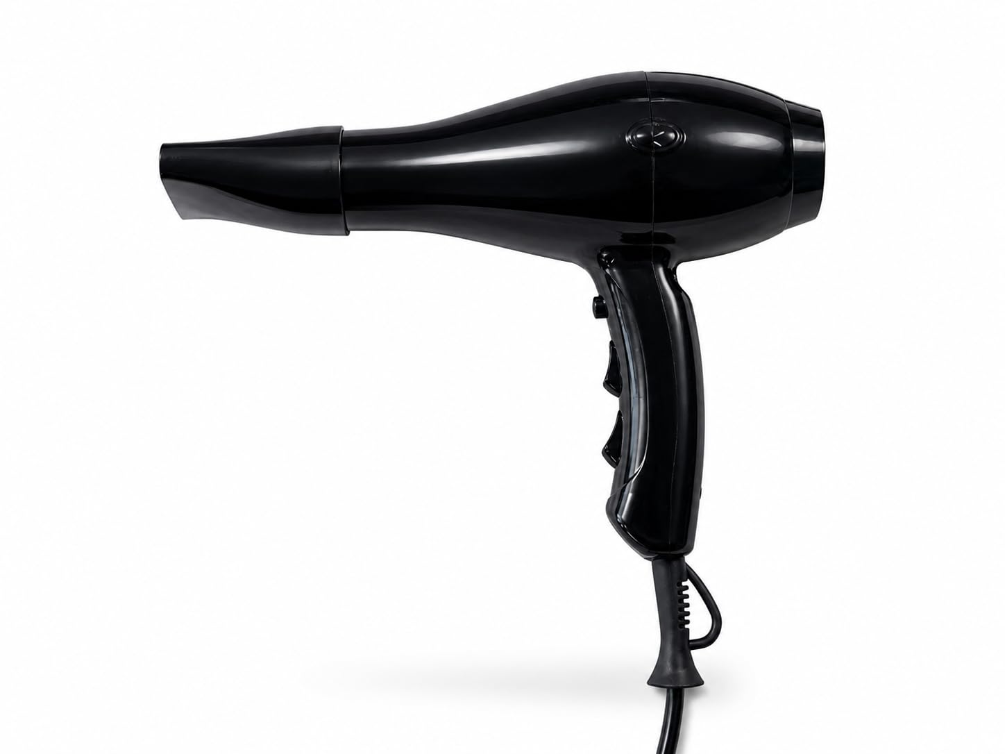 JVD - Sèche-Cheveux Ibiza pistolet noir - 1875W - 50-60 Hz - 2 Vitesses 3 réglages température - Séchage rapide et sûr - Usage intensif en chambres d'hôtels