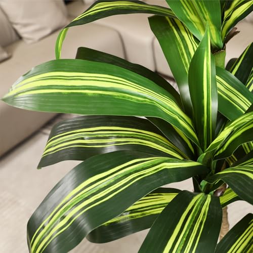 Fopamtri Artificial Dracaena Tree Decorative Plant 180 cm Artificial Plants Indoor, Tropical Fake Plant with White Tall Planter UV Resistant for Outdoor House Office Garden Decoration (1 Pack) - Cosy Home Interiors Fopamtri Artificial Dracaena Tree Decorative Plant 180 cm Artificial Plants Indoor, Tropical Fake Plant with White Tall Planter UV Resistant for Outdoor House Office Garden Decoration (1 Pack) - Image 4