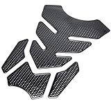 GoodsLand 【 4カラー 】タンクパッド タンクガード 汎用 バイク タンク ステッカー おしゃれ GD-TANKPAD-BK