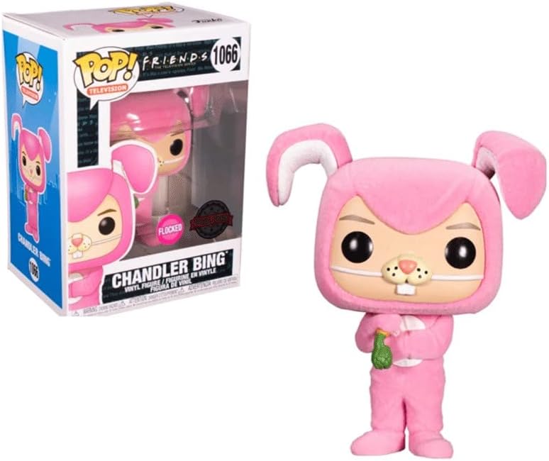 Funko Pop! TV: Friends Chandler Bing as Bunny Flocked Exclusive Vinyl Figure #1066