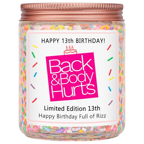 Homsolver 13 Year Old Girl Gifts for Women Her, Happy 13th Birthday Candle