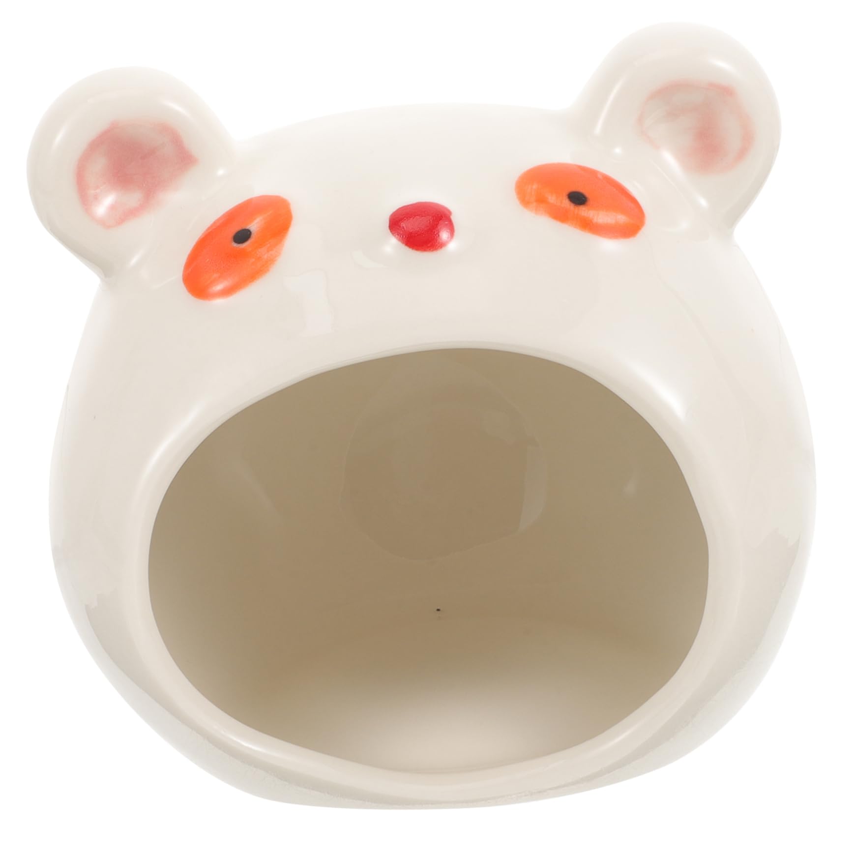 Didiseaon Nido De Cerámica para Hámster Escondite De La Casa del Hámster Cueva De La Cabaña del Hámster Casa De Hámster Nido De Enfriamiento De Hámster Chinchilla Animal