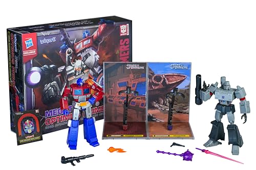 Image of Transformers Authentics by YoloPark, 20 cm Advanced Model kit (Optimus Prime & Megatron Combo Set), 22 Parts to Assemble, Assemble and Collect, Great Gift for Teens Aged 15 Years and up