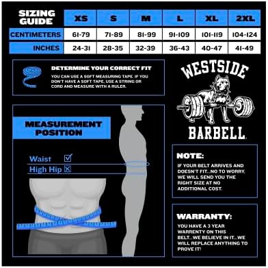 Miniatura 2 de Westside Barbell Cinturón de levantamiento de pesas de gamuza con palanca de 0.394 in, levantamiento de pesas, culturismo, hombre fuerte, crossfit