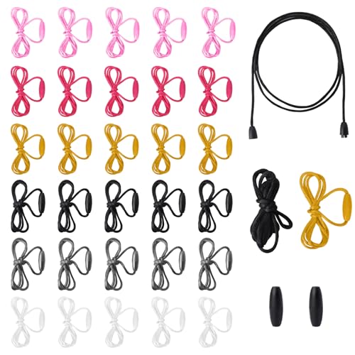 30 Pack Breakaway String Necklace Replacement Nylon Lanyard Necklace Cord with Breakaway Clasps Lanyard String Kit Necklace Rope Colored Cords for Pendants Crafts Bracelet Necklaces Jewelry Making