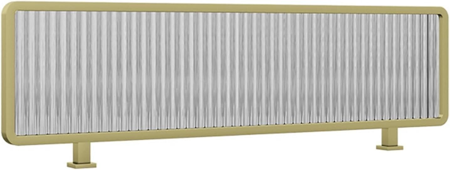 ZYCHSJXA Dividers For Dining Areas, Striped Matte Glass Countertop Decorative Partition Screen Restaurant Partitions(30x70cm)