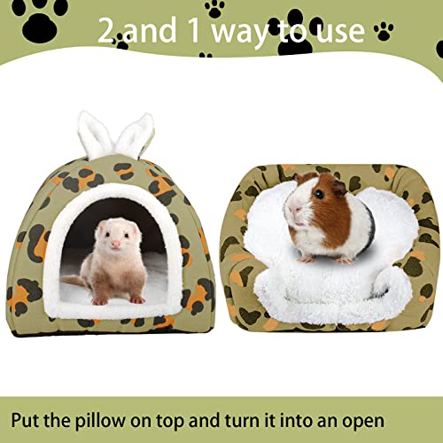 Ali2 Guinea Pig Bed Hideout Small Animal Bed House Rabbit Bed Rat Cage Accessories Washable Guinea Pig Cave Bed For Guinea Pigs Hamster Rats Bunny Chinchillas #TOP3