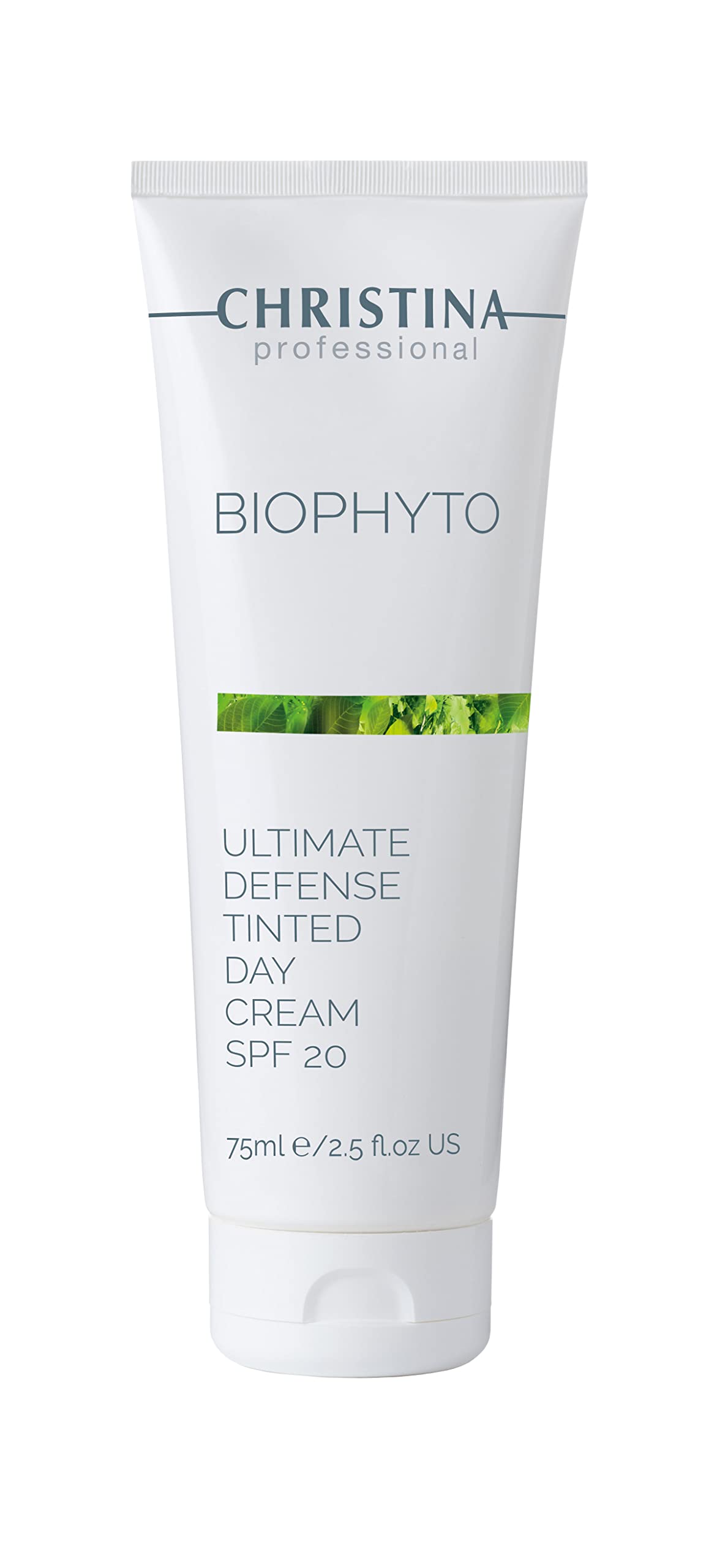 Christina Bio Phyto Tinted Day Cream with SPF 20 & Hyaluronic Acid | Hydrating Face Moisturizer with Tinted Pigments, Vitamin B9/B12, Green Tea