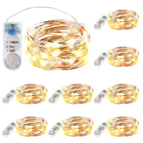 innotree Aufgerüstet 9 Stück Lichterkette Batterie mit Timer,...