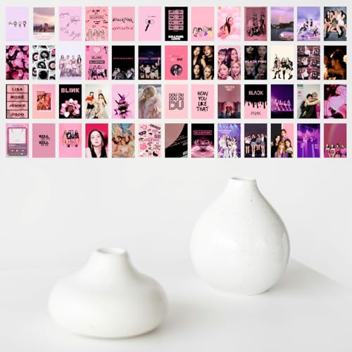 Image of SAW Black Pink Posters Wall Poster - Pack Of 54 | 4 x 6 Inches | Aesthetic Artwork | Wall Decor Posters For Living Room, Bedroom, Home And Office