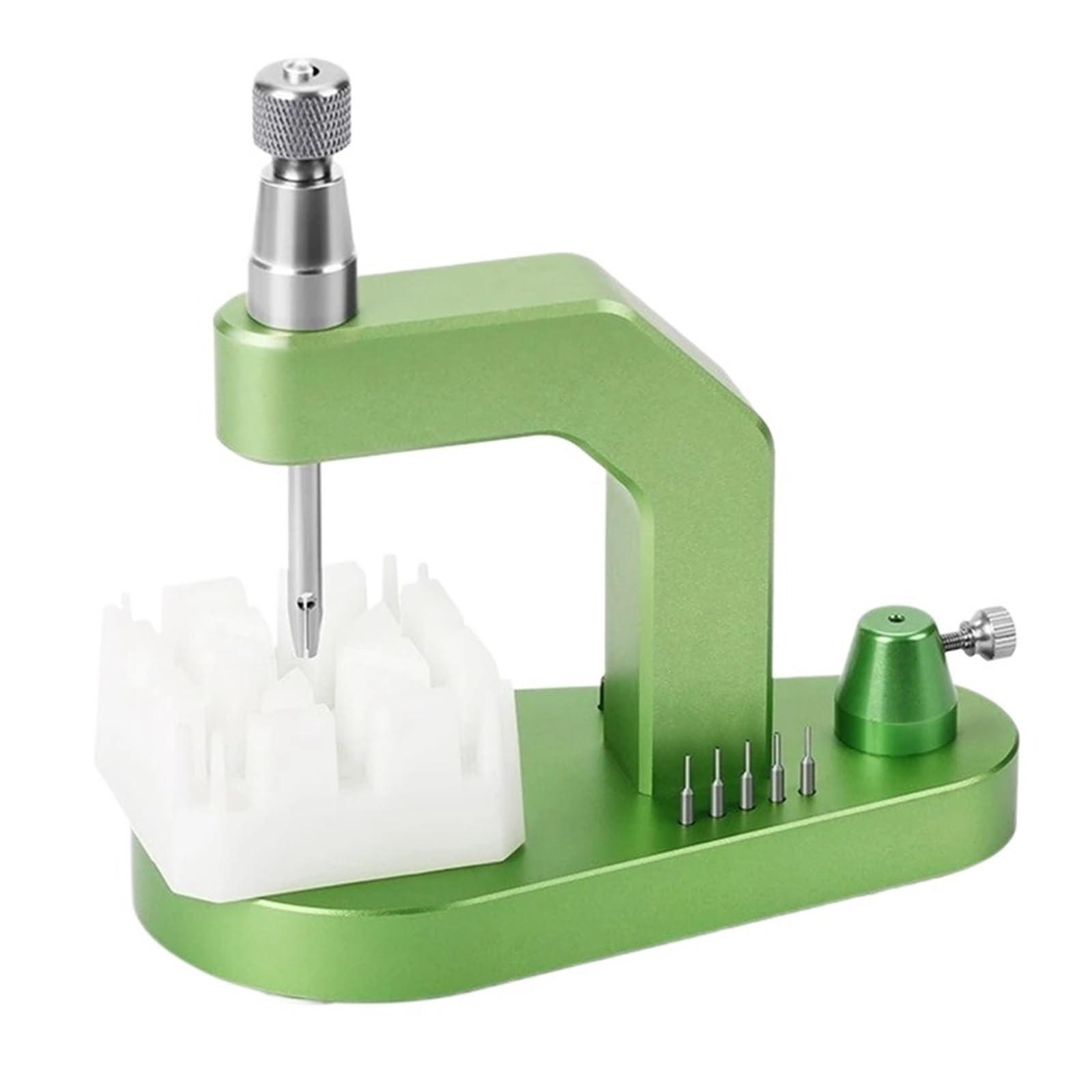 Soporte for perforar eslabones de Pulsera de Reloj multifunción Verde for Quitar pasadores y Tornillos de eslabones de Correa de Reloj, desmontador de Relojes