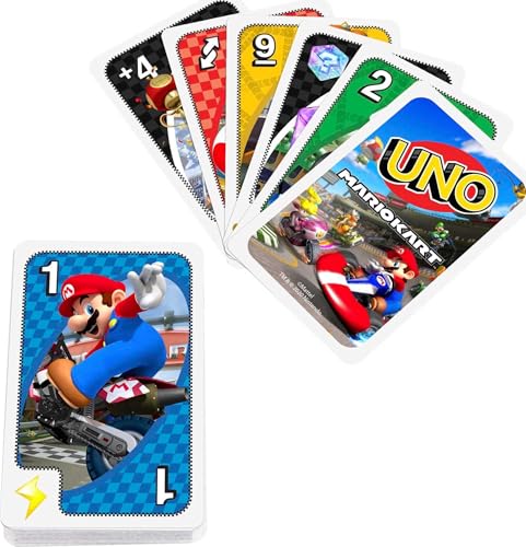 Mattel Games GWM70 - UNO Mario Kart-Kartenspiel mit 112 Karten, für Spieler ab 7 Jahren – Bild 4