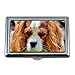 Portasigarette/Scatola, Cane Cavalier King Charles Spaniel Funny Pet Animal02, Porta biglietti da visita Porta biglietti da visita in acciaio inossidabile