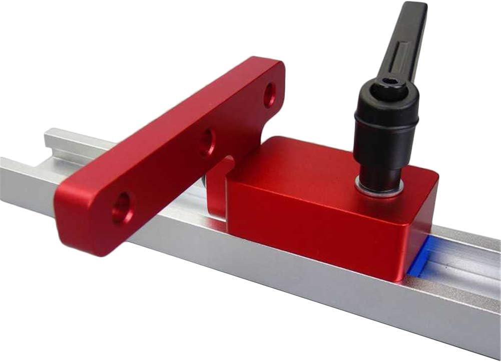 Miter Track Stop for T-slot, 30 Mm Miter Track Woodworking Diy, Aluminium Alloy Woodworking Chute Limiter (2 PCS)