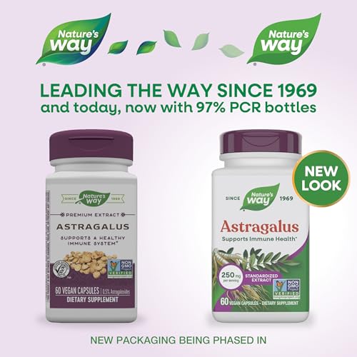 Nature's Way Astragalus Premium Extract, Supports Immune Health*, 60 ct - image 2
