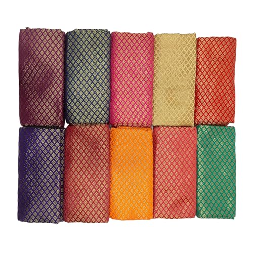 Kesarinandan Fashion Multicolor Unstitched Blouse Materials 1 met...