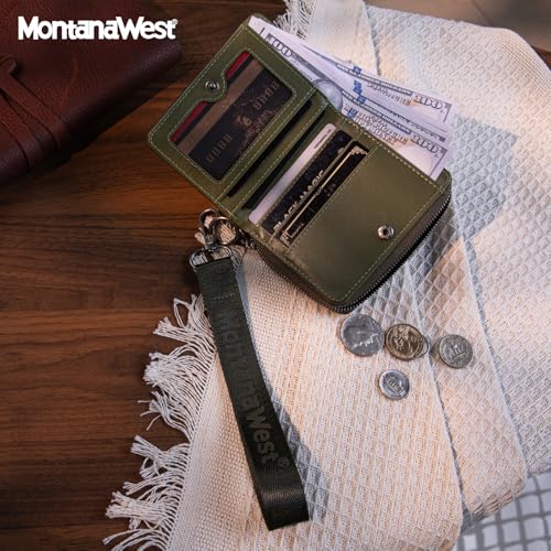 Image of Montana West Small Wallet for Women Men Female Ladies with a Detachable Wristlet Women's Wallet with Rfid Blocking Lining Minimalist Lightweight & Easy to Carry