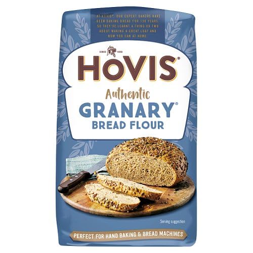 Hovis | Granary Bread flour 3X1kg | Suitable for vegetarians | Suitable for hand baking and bread machines | Make tasty loaves of bread
