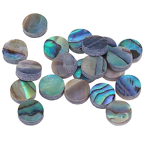 Musiclily Pro 6.35mm Natural Paua Abalone Shell Guitar Fretboard Inlay Dots (Set of 20)