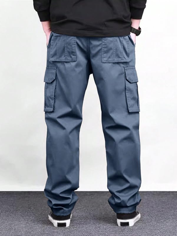 Image of DEELMO Men's Stylish Multi-Pocket Cargo Pants || Casual Fit Pants Trousers || Stylish Trousers for Men || Men's Cargo (MD501 01 08)