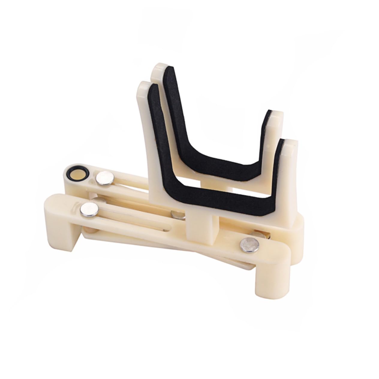VANZACK Plastic Violin Rack Sponge Adjustable Stand for Violin White
