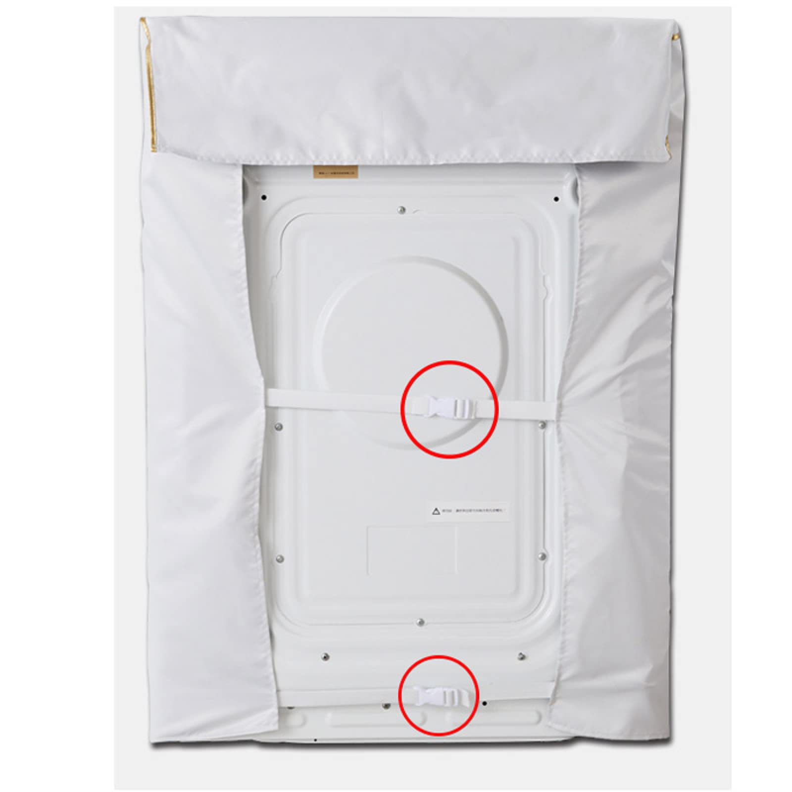 Custodia per Lavatrice Addensata Custodia Protettiva per Asciugatrice Antipolvere Impermeabile Cubierta Lavadora,AA,60X44X85Cm S