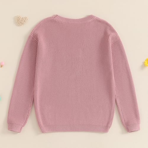 Mommy and Me Outfits Sweater Long Sleeve Crewneck Sweaters Family Matching Pullover Knitwear4