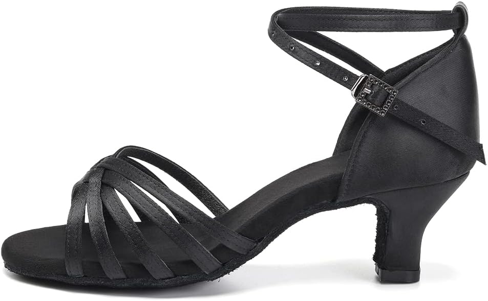 YKXLM Ballroom Latin Dance Shoes for Women Salsa Tango Practice Dancing Shoes 2 Inch Heel