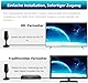 DVBT2 Antenne mit Verstärker Innen Antenne, 420KM Großer Reichweite und 360° Empfang - HDTV Zimmerantenne für Fernseher mit Starkem Magnetfuß - Unterstützt 4K 1080P - Alle TV-Geräte DAB/UHF/VHF
