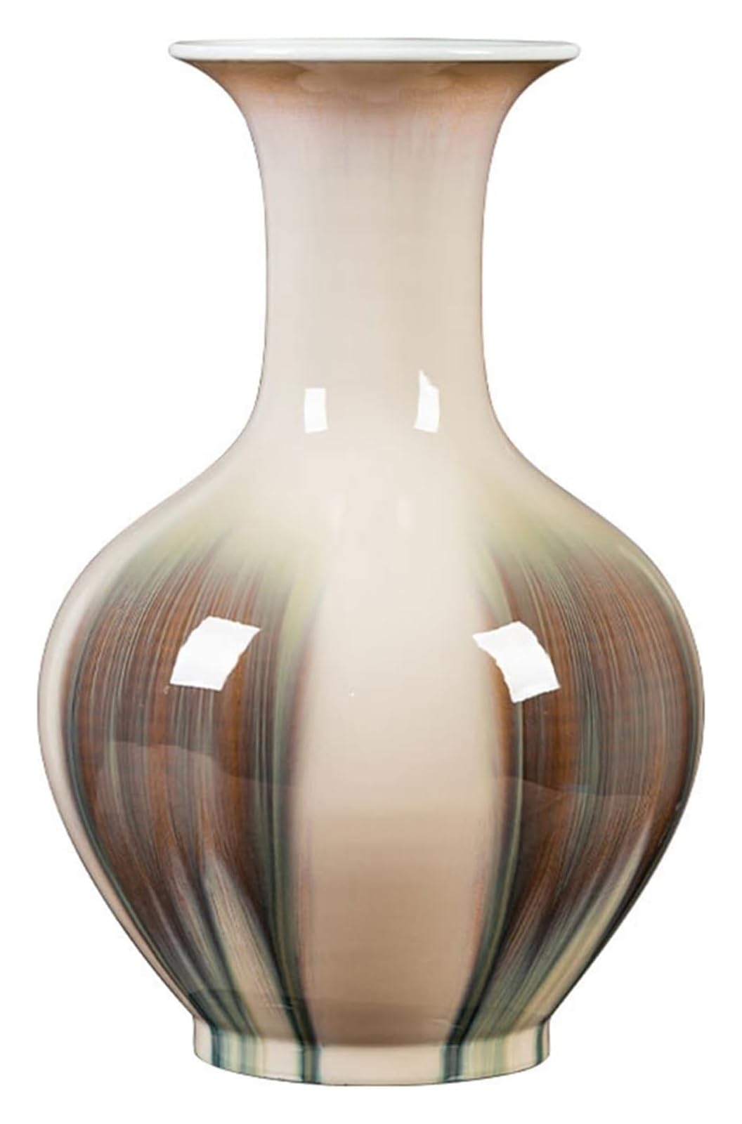 asdchZen Vase Ceramic Vases,Decorative Vase,Ceramic Vase Modern Handmade Art Porcelain Flower Vase 13.7 Inch Large Desktop Flowers Arrangement Vases Home Living Room Dining Table Decor