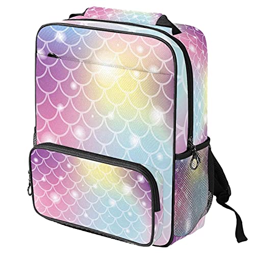 Sac à dos ordinateur portable avec imprimé sirène rose tendance de travail